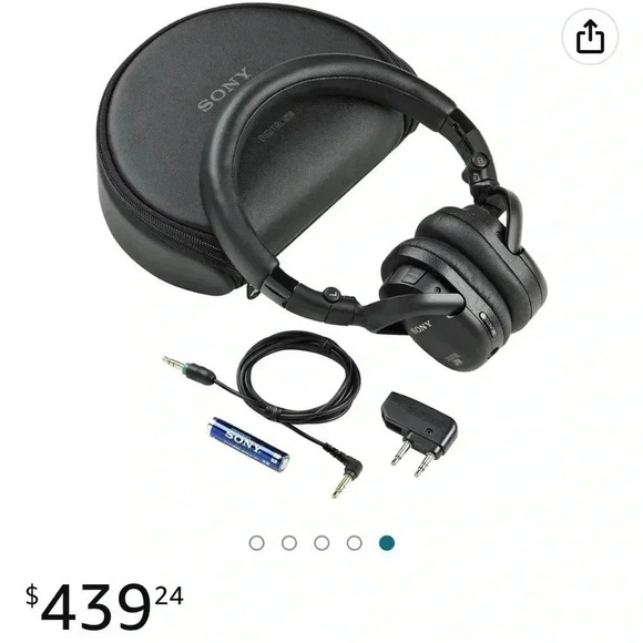 SONY  DIGITAL NEW EXPENSIVE HEADPHONES 🎧 FOR LAPTOPS 👩‍💻 NOISE-CANCELLING - Picture 4 of 11
